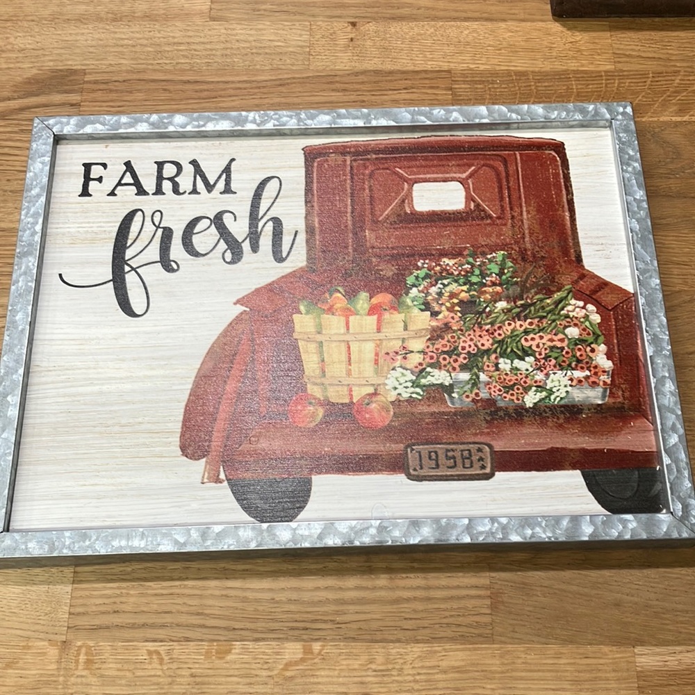 Hobby lobby farm fresh farmhouse decor truck wall art.